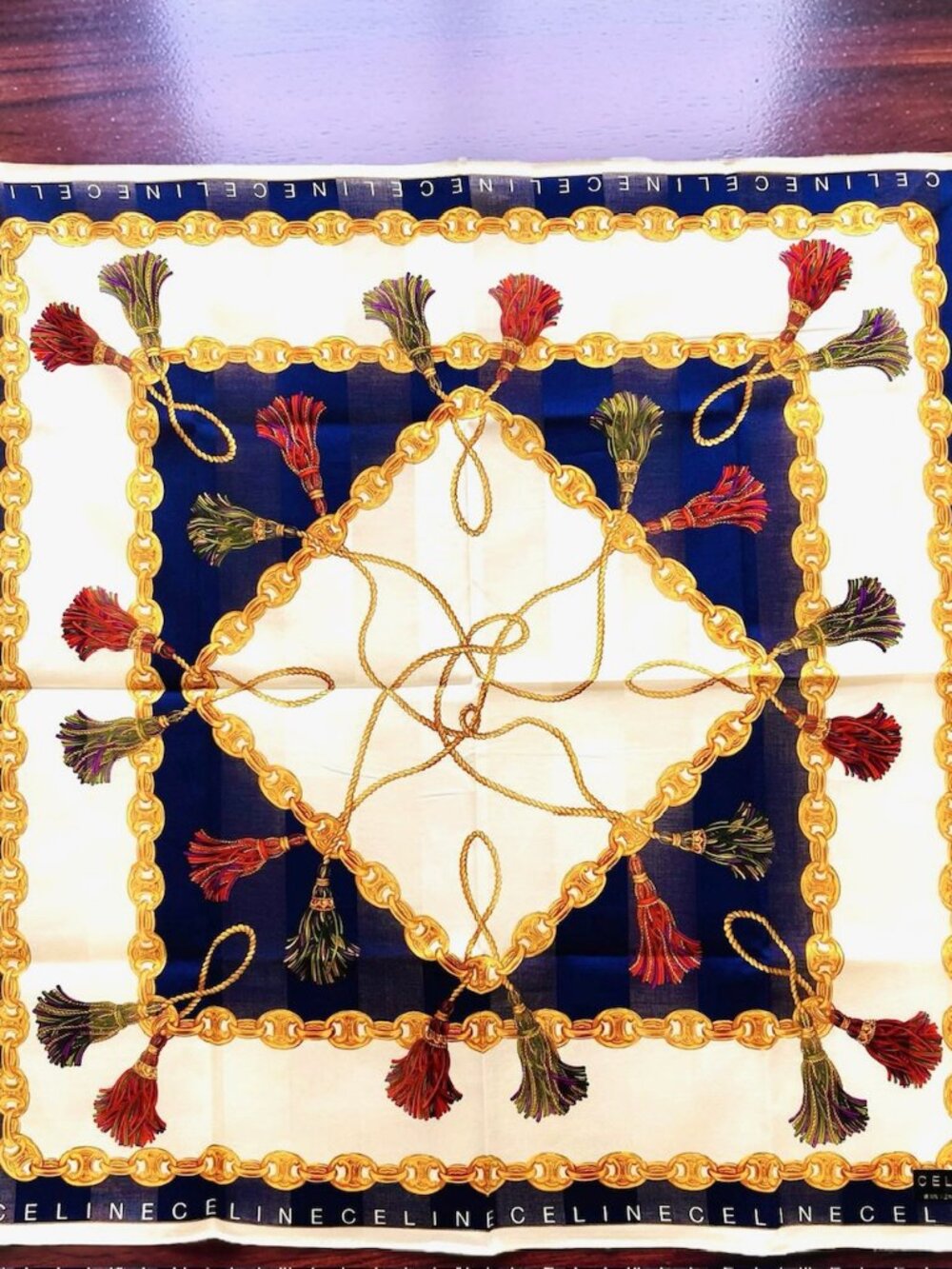#62) New with sticker - Great Gift Celine Paris luxury high quality Mini Scarf